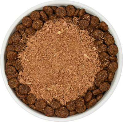 Beef & Salmon Skin Recipe Freeze-Dried Raw Skin & Coat Dog Food Topper, 1-lb bag