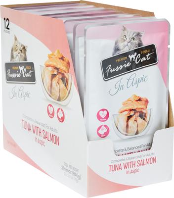 Premium Tuna with Salmon in Aspic Wet Cat Food, 2.47-oz pouch, case of 12