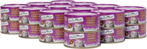 Tuna with Chicken in Goats Milk Wet Cat Food, 2.47-oz can, case of 24