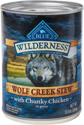 Wilderness Wolf Creek Stew Chunky Chicken Stew Grain-Free Adult Canned Dog Food, 12.5-oz, case of 12