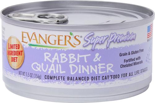 Super Premium Quail Dinner Grain-Free Canned Cat Food, 5.5-oz, case of 24