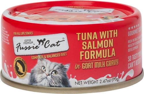 Tuna with Salmon in Goats Milk Wet Cat Food, 2.47-oz can, case of 24