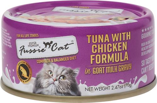 Tuna with Chicken in Goats Milk Wet Cat Food, 2.47-oz can, case of 24