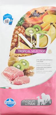 N&D Tropical Selection Pork Adult Medium & Maxi Dry Dog Food, 22-lb bag