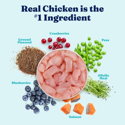 Leaping Waters Chicken & Salmon Recipe with Vegetable Recipe Grain-Free Small & Medium Breed Canned Dog Food, 13.2-oz, case of 6