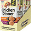 Chicken Dinner Cheese & Salmon Wet Dog Food, 2.4-oz pouch, case of 15
