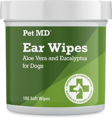 Aloe Vera & Eucalyptus Dog Ear Wipes, 100 count