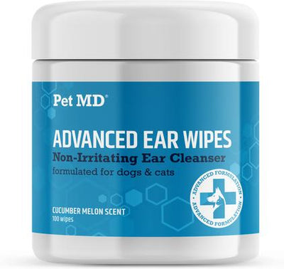 Advanced Dog & Cat Ear Cleaner Wipes, 100 count