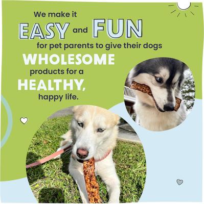 Rawhide Bully Slices Dog Treats, 1-lb bag