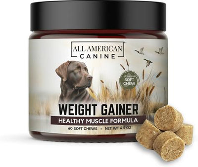 High-Calorie Weight Gainer Protein Chews Dog Supplement, 60 count
