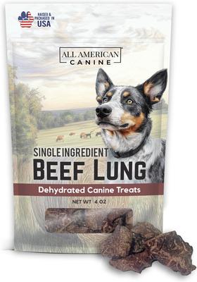 Beef Lung Dehydrated Dog Treats, 4 count
