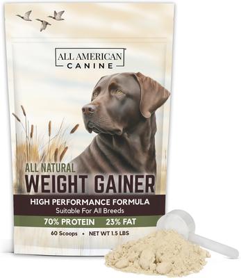 High-Calorie Weight Gainer Protein Powder Dog Supplement, 1.5-lb bag