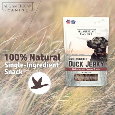 Dehydrated Duck Jerky Dog Treats, 8-oz