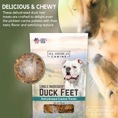 Duck Feet Dehydrated Dog Treats, 20 count