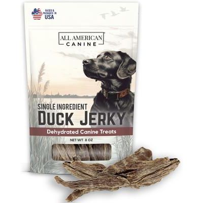 Golosinas de cecina de pato deshidratada para perros, 8 oz