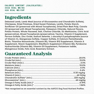 Limited Ingredient Diet Adult Large Breed Sensitive Support with Real Lamb & Sweet Potato Grain-Free Dry Dog Food, 22-lb bag