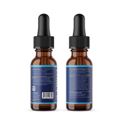 Full-Spectrum Hemp Oil Tincture for Dogs Less Than 25-lbs, 125-mg, Calm Blend, 30-mL