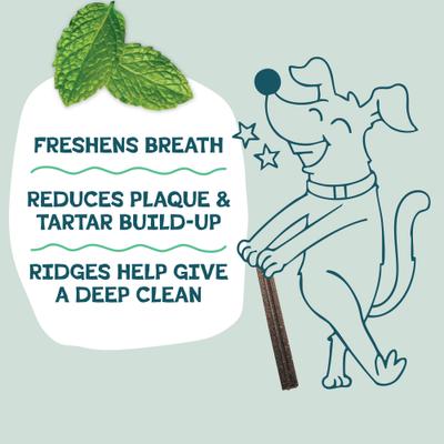 Mighty Mint Dog Dental Sticks, Mini, 7.2-oz bag