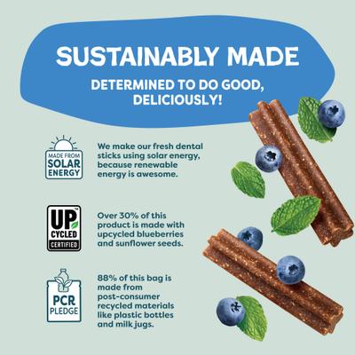 The Tooth Berry Dog Dental Sticks, Mini, 7.2-oz bag