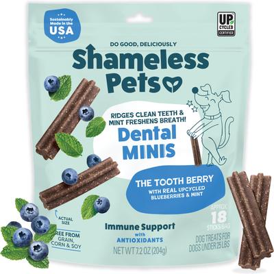 The Tooth Berry Dog Dental Sticks, Mini, 7.2-oz bag