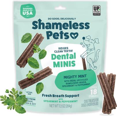 Mighty Mint Dog Dental Sticks, Mini, 7.2-oz bag