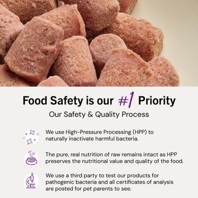 Frozen Duck Duck Goose Morsels Grain-Free Frozen Cat Food, 1.25-lb bag, case of 4