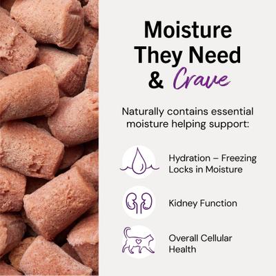 Frozen Duck Duck Goose Morsels Grain-Free Frozen Cat Food, 1.25-lb bag, case of 4