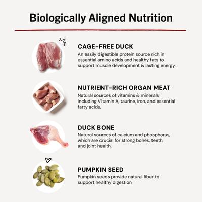 Frozen Duck Duck Goose Morsels Grain-Free Frozen Cat Food, 1.25-lb bag, case of 4