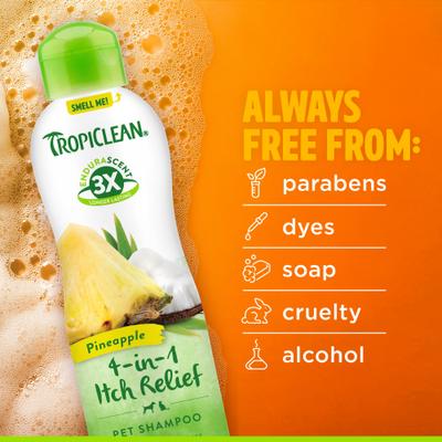 EnduraScent Pineapple Scented Itch Relief Dog & Cat Shampoo, 20-fl oz bottle