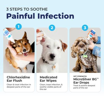 Oticbliss Medicated Dog Ear Wipes, 50 count