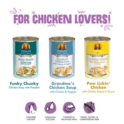Classic Cluck Crew Variety Pack Grain-Free Wet Dog Food, 14-oz can, case of 3