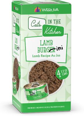 Cats in the Kitchen Lamb Burgini Lamb Au Jus Grain-Free Wet Cat Food, 10-oz, case of 12