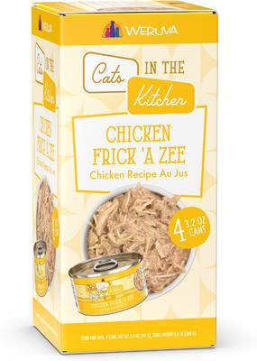 Comida enlatada para gatos sin cereales Cats in the Kitchen Cuties, paquete variado, 3.2 oz, caja de 12