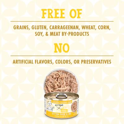 Cats in the Kitchen Kitten Frick 'A Zee Chicken in Gravy Grain-Free Wet Cat Food, 3-oz can, case of 4