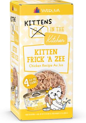 Cats in the Kitchen Kitten Frick 'A Zee Chicken in Gravy Grain-Free Wet Cat Food, 3-oz can, case of 4
