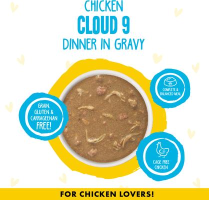 OMG Cloud 9! Chicken in Gravy Minced Grain-Free Wet Cat Food, 2.8-oz can, case of 4