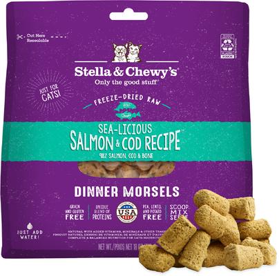 Dinner Morsels Sealicious Salmon & Cod Recipe Cat Dried Food, 18-oz bag