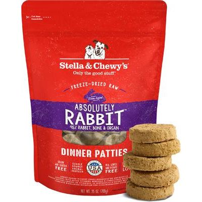 Comida cruda liofilizada para perros Chewy's Chicken Dinner Patties, bolsa de 14 oz