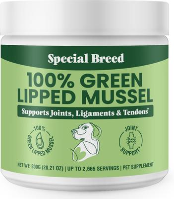 Green Lipped Mussel Powder Joint Supplement for Dogs & Cats, 28.22-oz