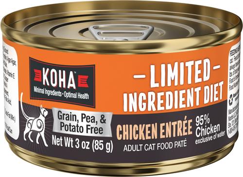 Limited Ingredient Diet Rabbit Au Jus Grain-Free Paté Wet Cat Food, 3-oz can, case of 24