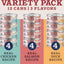 Ultra Protein Pate Variety Pack Chicken, Duck & Salmon Wet Cat Food, 2.8-oz can, case of 12