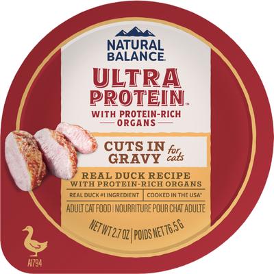 Ultra Protein Real Salmon Recipe with Protein-Rich Organs Cuts in Gravy Wet Cat Food, 2.7-oz cup, case of 10