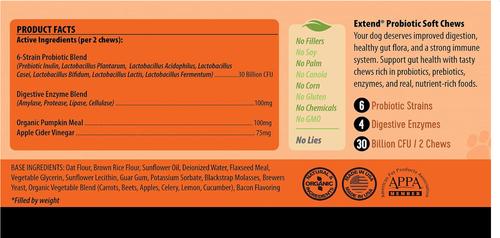 Probiotic Supplement for Dogs, 11-oz tub