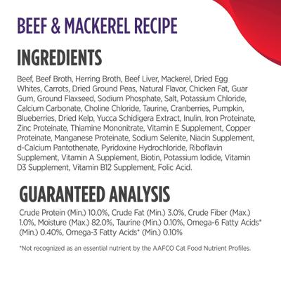 Freestyle Minced Salmon & Turkey, Minced Beef & Mackerel, Minced Turkey & Duck Grain-Free Variety Pack Canned Cat Food, 3-oz can, case of 12
