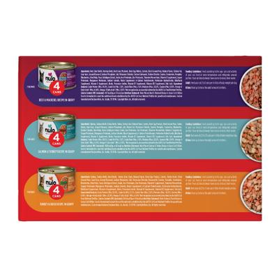 Freestyle Minced Salmon & Turkey, Minced Beef & Mackerel, Minced Turkey & Duck Grain-Free Variety Pack Canned Cat Food, 3-oz can, case of 12