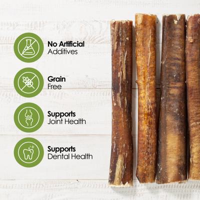 Moodog 6-inch Beef Monster Bully Sticks Dog Treats, 25 count