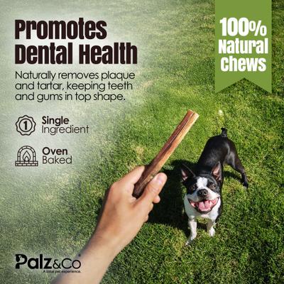 Palitos de Bully Sticks de carne de res gruesa de 6 pulgadas para perros de Moodog, 25 unidades