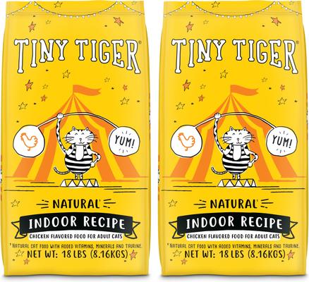 Natural Indoor Recipe Chicken Flavor Dry Cat Food, 18-lb bag, bundle of 3