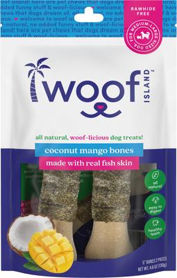 Adult Coconut & Banana Pork Rolls with Chicken Natural Dog Chew Treats, 4-oz bag, 5 count