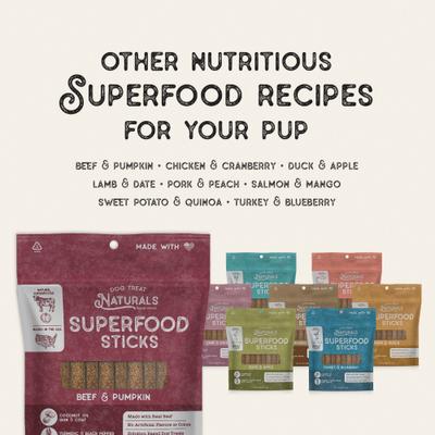 Chicken & Cranberry Superfood Fresh All Stages Natural Chews Sticks Dog Treats, 10-oz bag